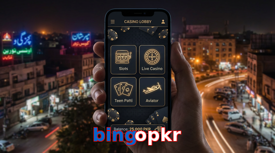 Main screen of Bingopkr app page for PK players